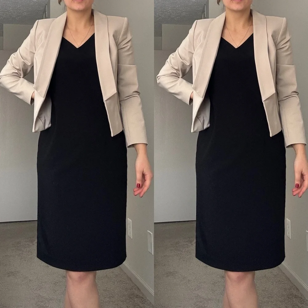 Cream Jacket Blouzer NEW YORK Career Size 8 - Picture 1 of 7